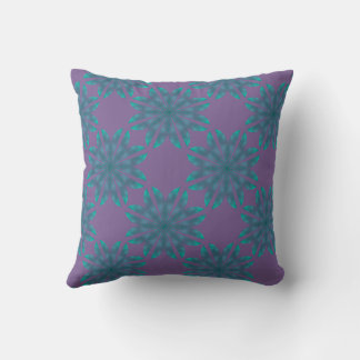 Floral pattern on violet cushion