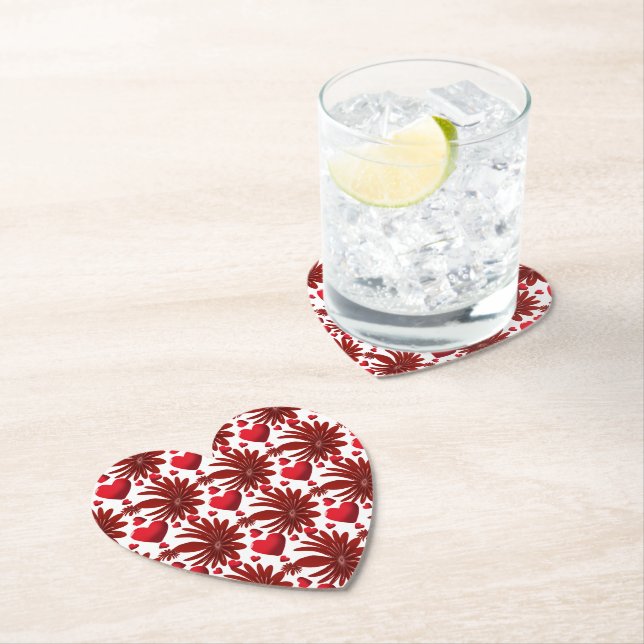 Floral pattern   paper coaster (Insitu)