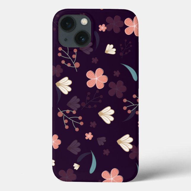 Floral pattern phone case (Back)