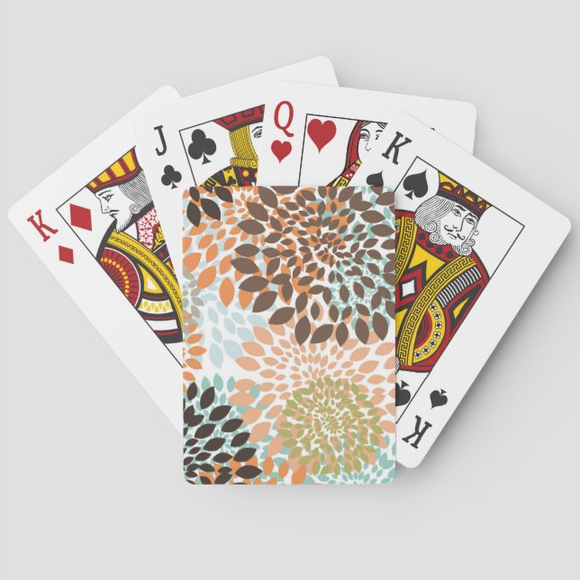Floral Pattern Playing Cards (Back)