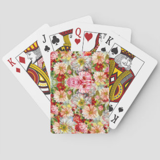 floral pattern  playing cards