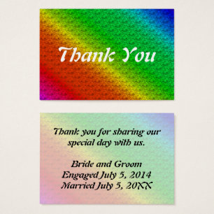 Floral Pattern Rainbow Autumn Wedding