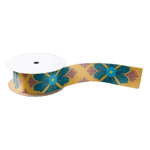 Floral Pattern Ribbon Satin Ribbon