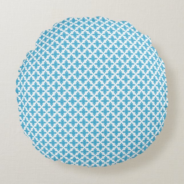 Floral Pattern Round Cushion (Front)
