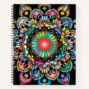 Floral Pattern Royalty  Spiral Notebook