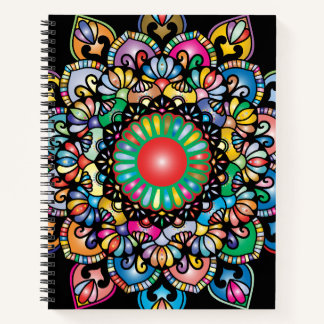 Floral Pattern Royalty Spiral Notebook