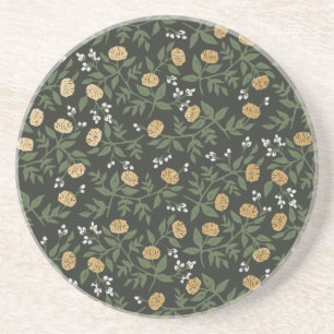 Floral Pattern Sandstone Coaster