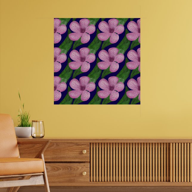  Floral Pattern Seamless Botanical Aesthetic Poster (Living Room 2)
