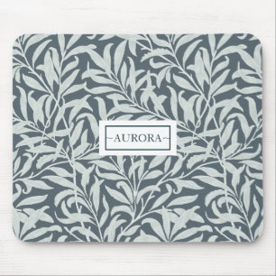 Floral pattern shades of Blue tropical design Mouse Mat