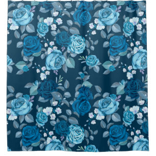 Floral Pattern Shower Curtain