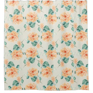 Floral Pattern Shower Curtain