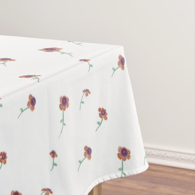 Floral Pattern Tablecloth (In Situ)
