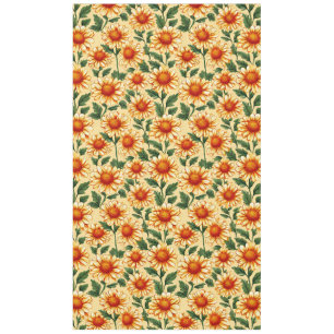 Floral pattern tablecloth