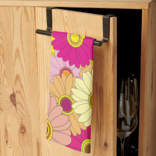 floral pattern tea towel