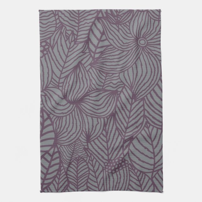 Floral Pattern Tea Towel (Vertical)