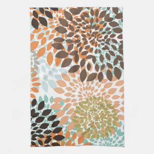 Floral Pattern Tea Towel