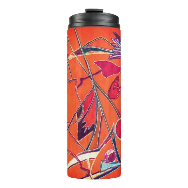 Floral pattern thermal tumbler (Front)