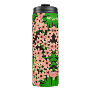 Floral pattern thermal tumbler