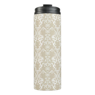 Floral Pattern Thermal Tumbler