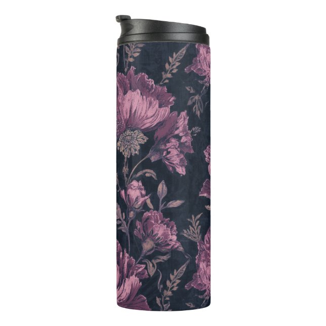Floral Pattern Thermal Tumblers (Rotated Right)