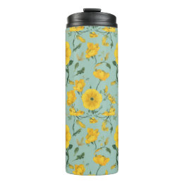 Floral Pattern Thermal Tumblers