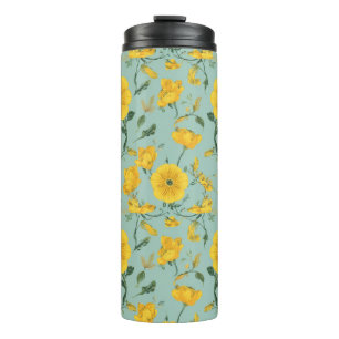 Floral Pattern Thermal Tumblers