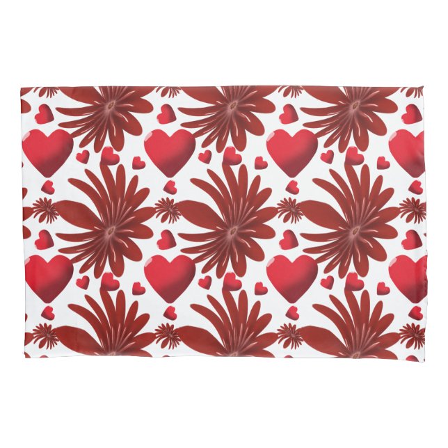 Floral pattern  throw blanket pillowcase (Front)