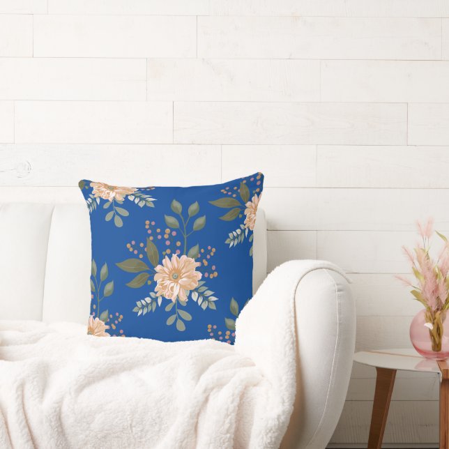Floral Pattern - Throw Pillow (Couch)