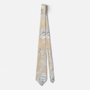 Floral pattern tie