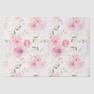 Floral pattern tissue paper