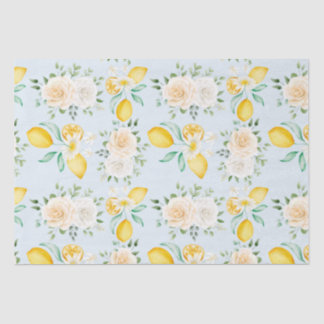 Floral pattern tissue paper