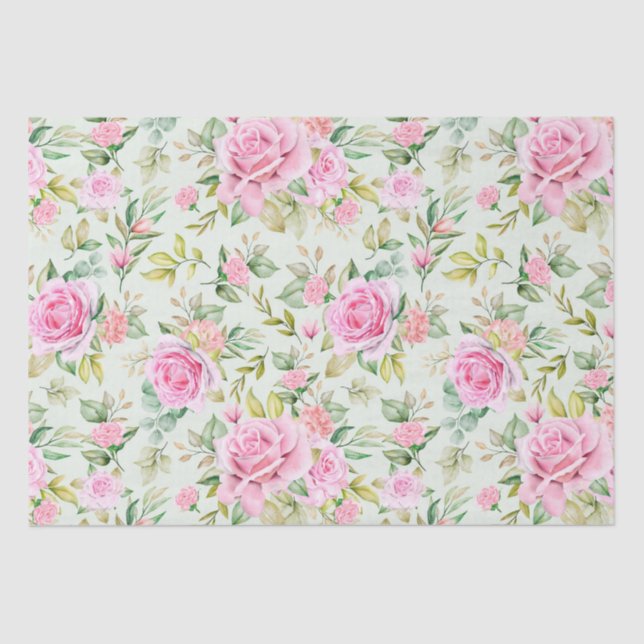 Floral pattern  tissue paper (Front)