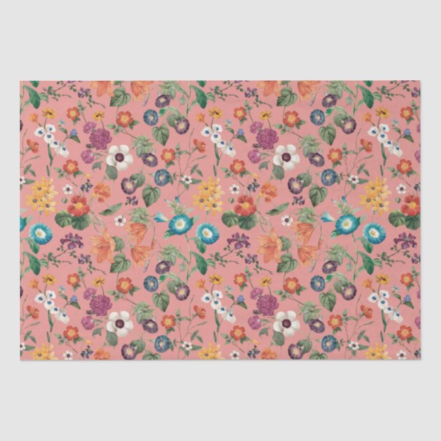 Floral pattern  tissue paper (Front)