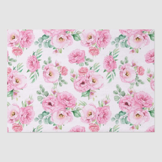 Floral pattern  tissue paper (Front)