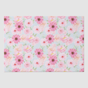 Floral pattern tissue paper