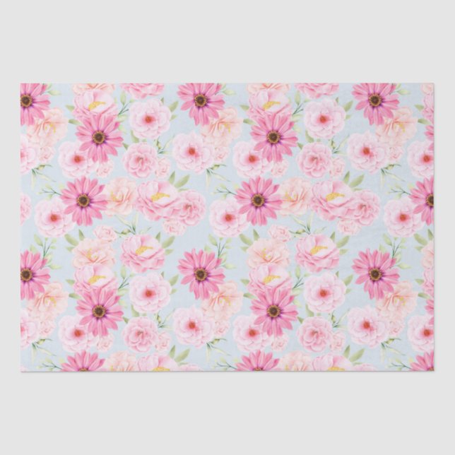 Floral pattern  tissue paper (Front)