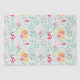 Floral pattern tissue paper