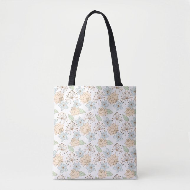 Floral pattern  tote bag (Front)