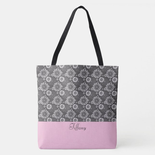 Floral Pattern Tote Bag (Front)