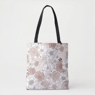 Floral Pattern Tote Bag