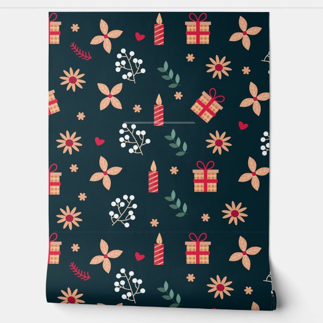 Floral Pattern  Wallpaper (Unrolling)