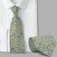 Floral pattern William Morris inspired sage flower