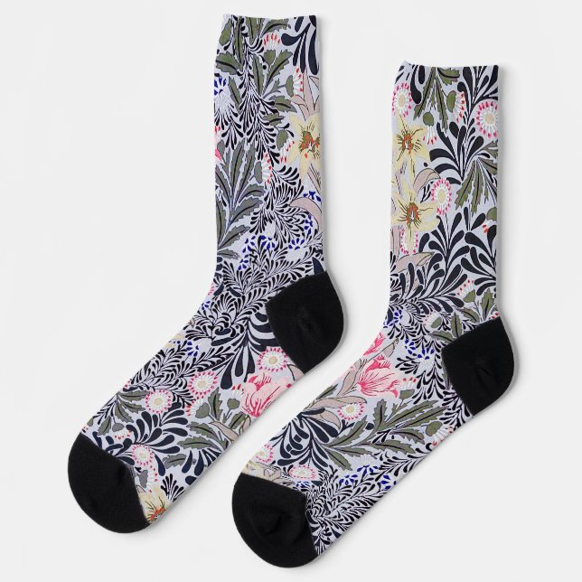 Floral Pattern, William Morris Socks (Left)