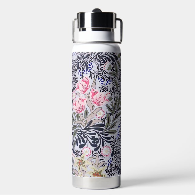 Floral Pattern, William Morris Water Bottle (Back)