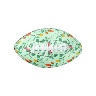 Floral pattern with coloured rose flowers american football