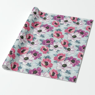 Floral pattern wrapping paper