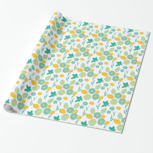 Floral pattern wrapping paper