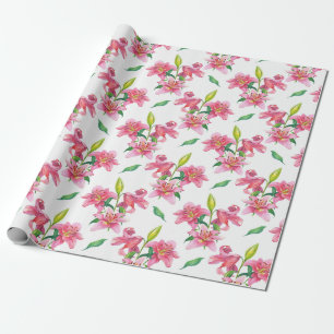 Floral pattern wrapping paper