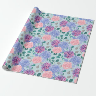Floral pattern wrapping paper
