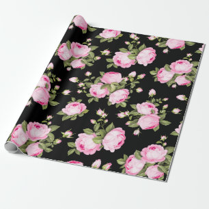 Floral pattern wrapping paper